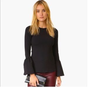 Susana Monaco ruffle sleeve top